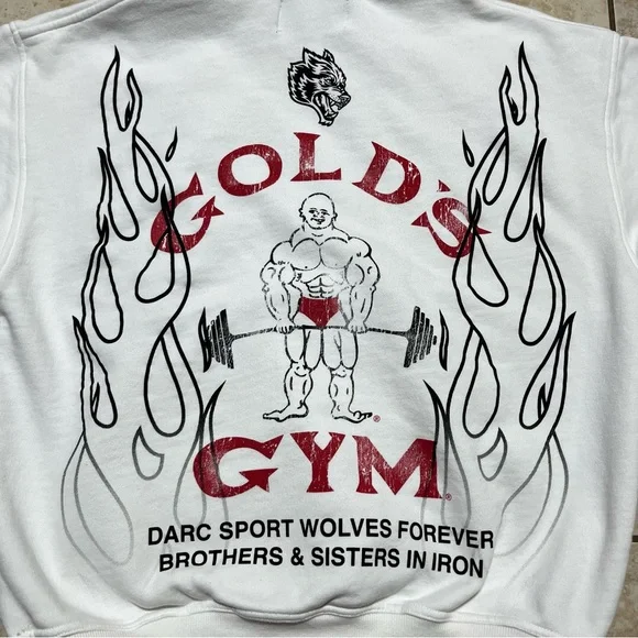 Darc Sport Wolves x Golds Gym Hoodie  Mens Size Medium - Picture 2 of 6